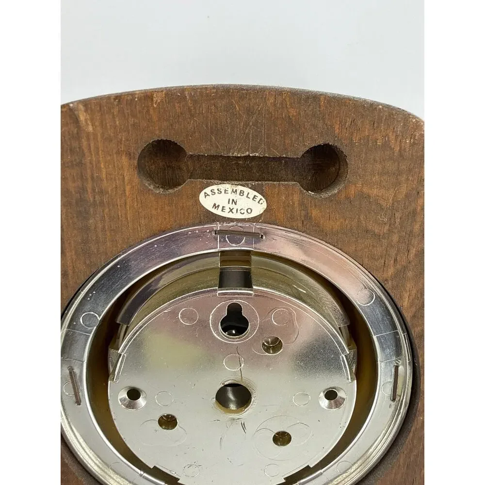 Taylor Weather Station Thermometer Barometer Hygrometer Wood Brass Retro